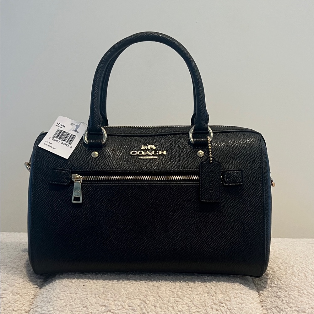 NWT Coach Rowan Satchel with Gold Accents